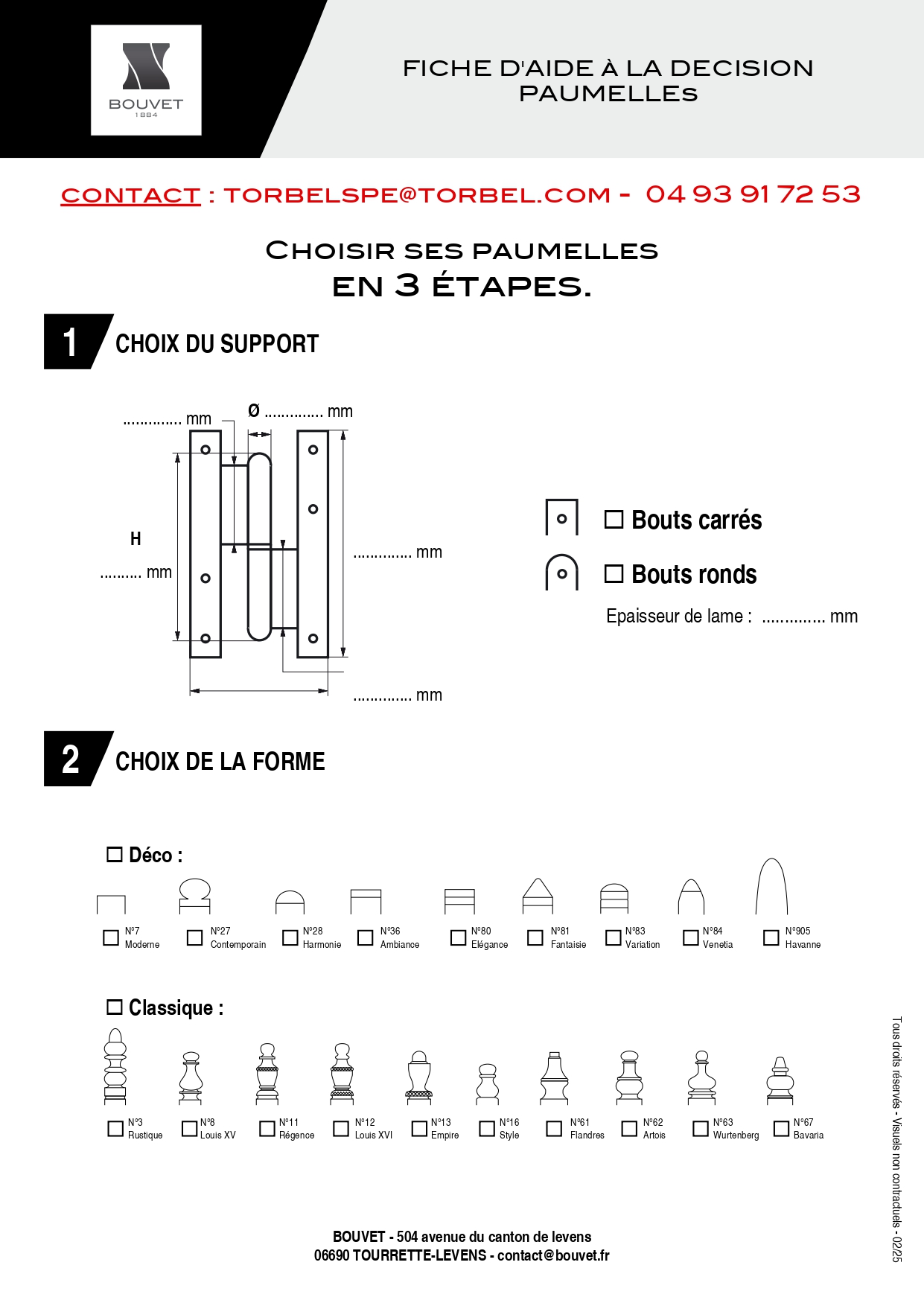 Fiche d'aide à la décision Paumelles PDF
